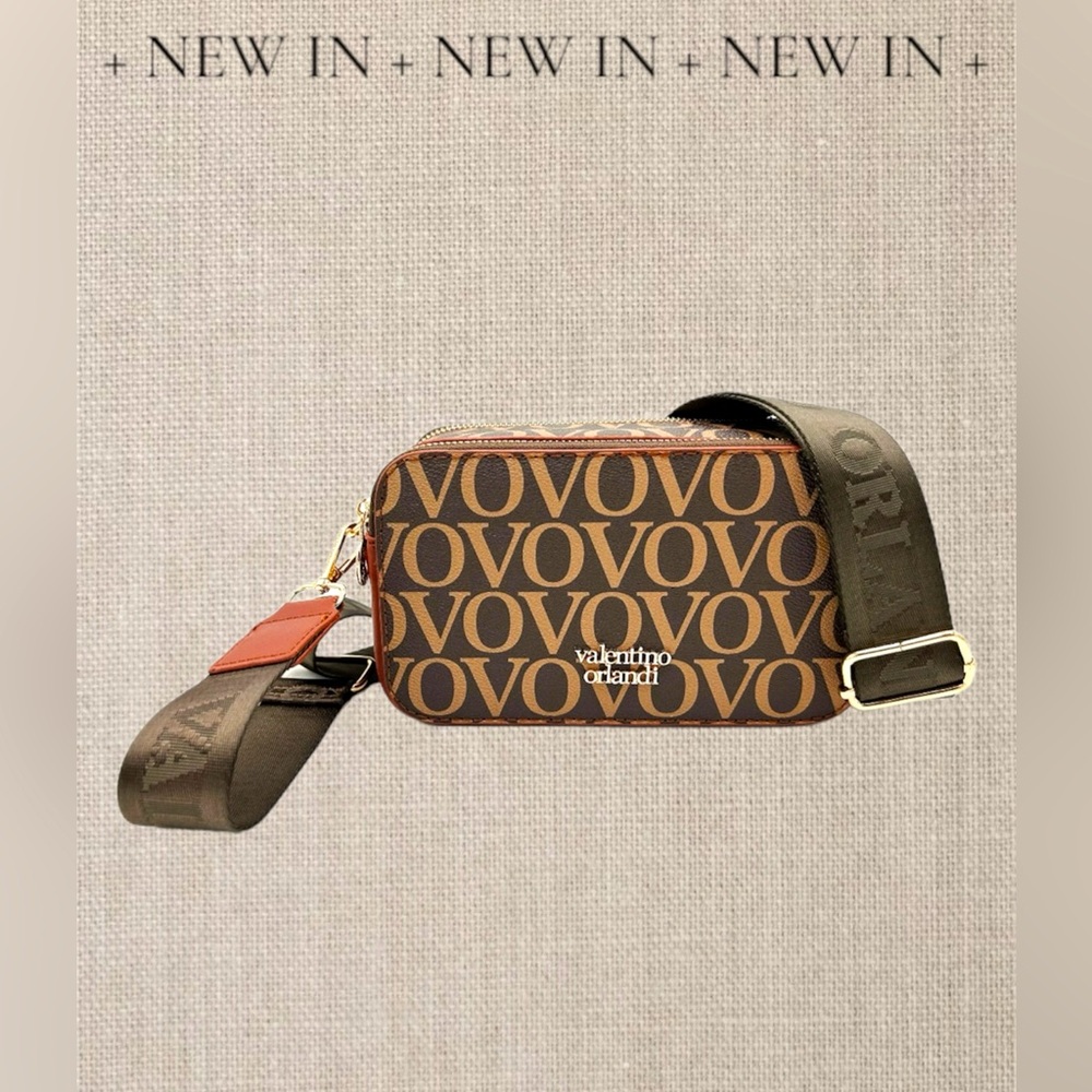 Elevate Your Style with the Valentino Orlandi Brown and Tan Camera Bag